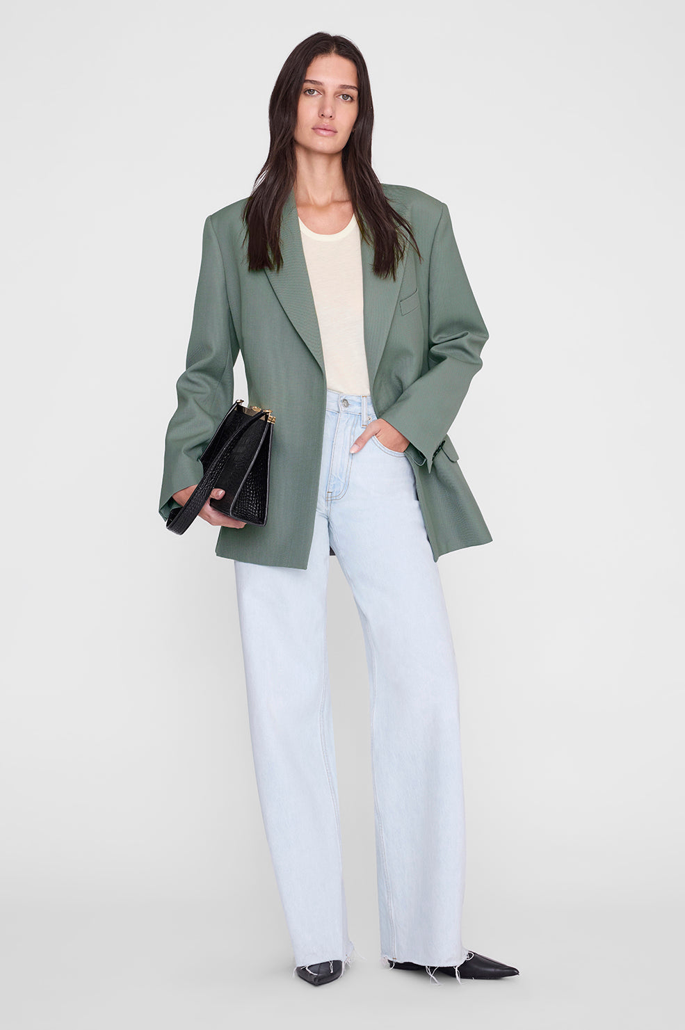 ANINE BING Aretha Blazer - Sage
