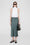 ANINE BING Bar Silk Skirt - Dark Sage - On Model Front