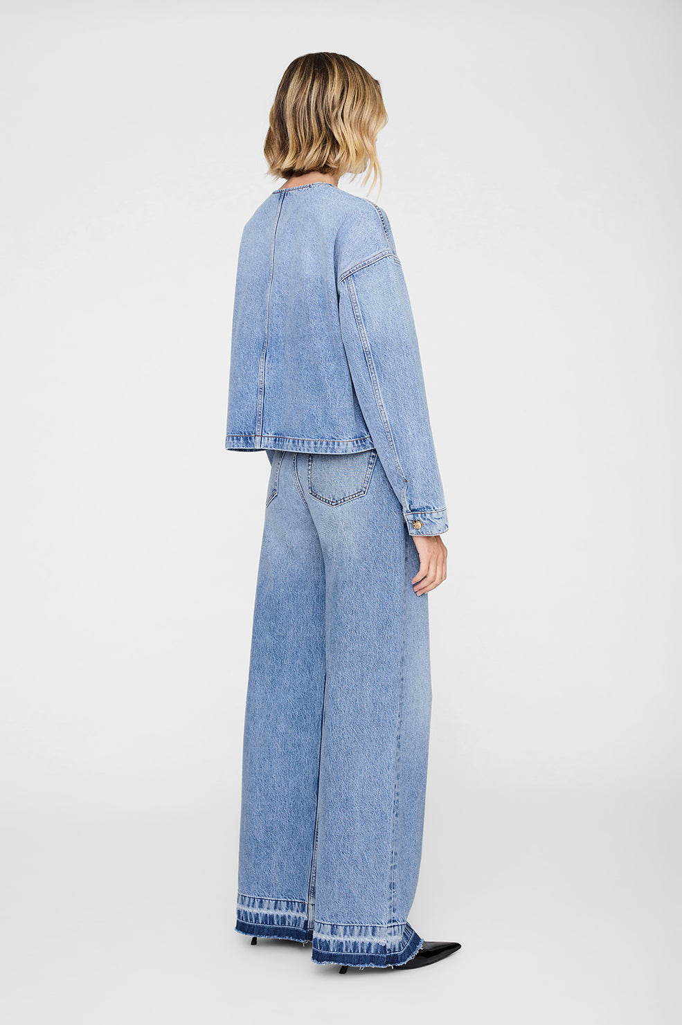 ANINE BING Blanche Jacket - Caspian Blue
