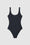 ANINE BING Jace One Piece - Navy Link Print - Front View