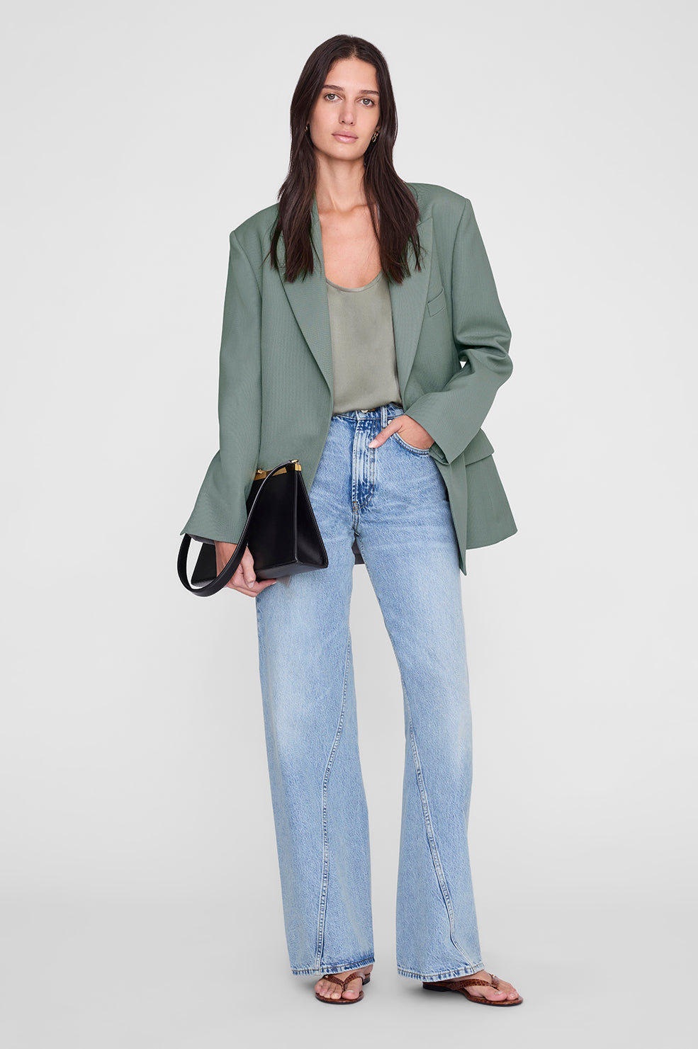 ANINE BING Lea Top - Sage