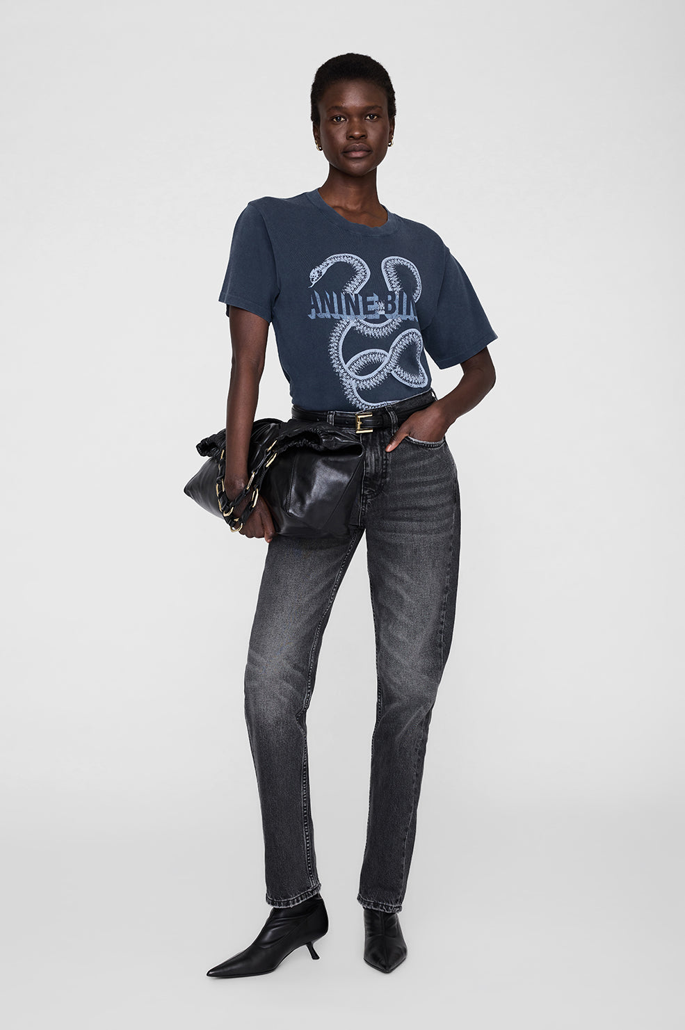 anine bing lili tee tiger eyes ANINE BING Lili Tee Snake