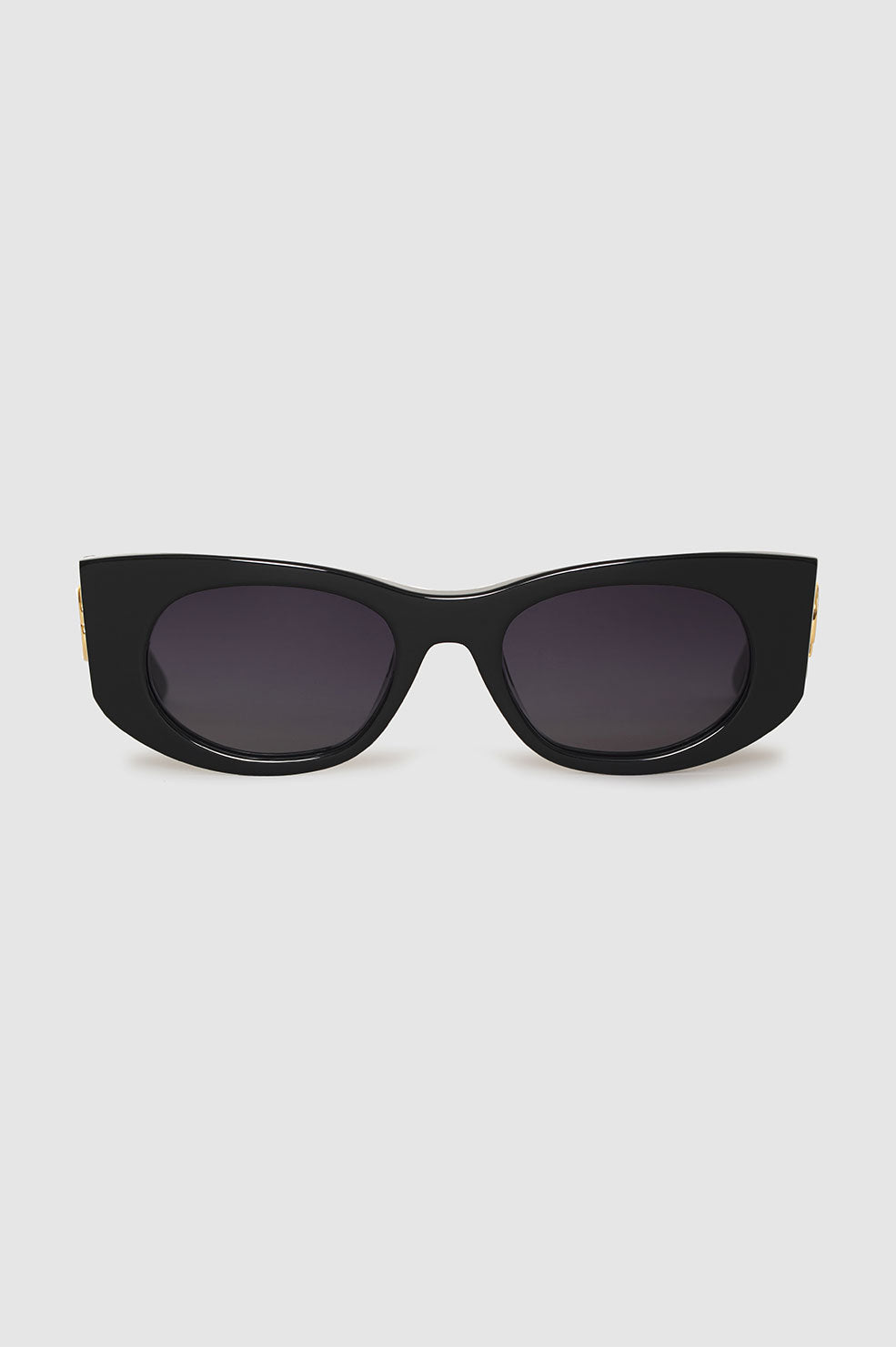 ANINE BING Madrid Sunglasses - Black - Front View