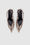 ANINE BING Nina Heels With Metal Toe Cap - Apricot Tweed - Top Pair VIew