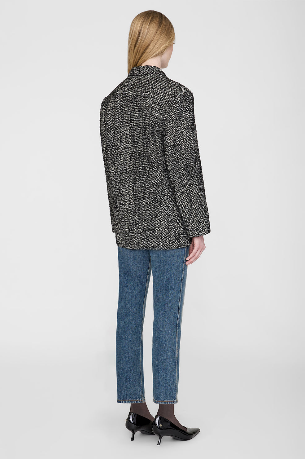 ジャケット・アウター ANNA BASSANI mohair lining jacket BLK ANNA BASSANI mohair lining jacket BLK - メルカリ