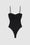 ANINE BING Ravine Bodysuit - Black - Front View with Straps