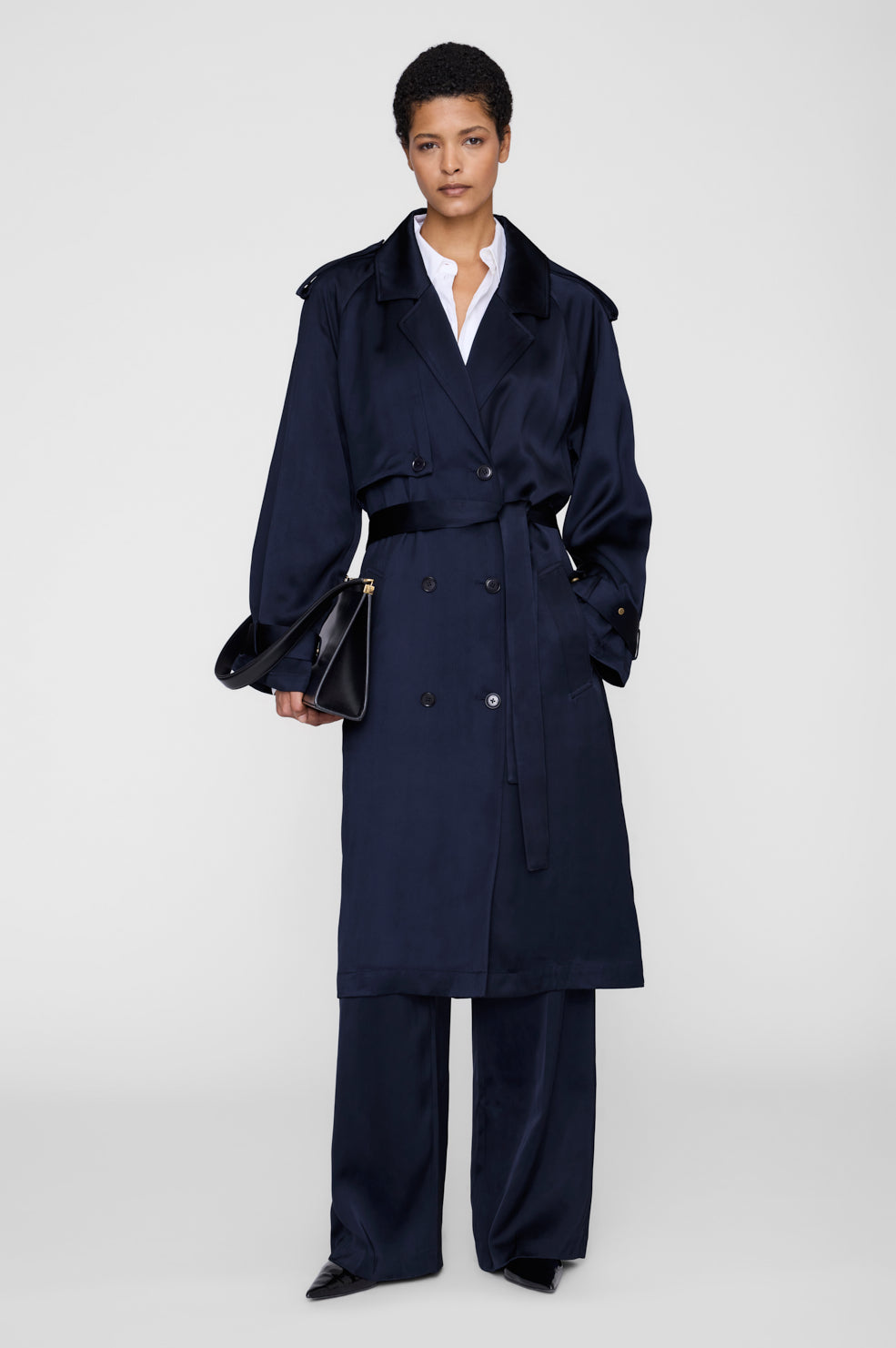 LIten】Cubic Trench JK ネイビー FREEsize 【公式通販】