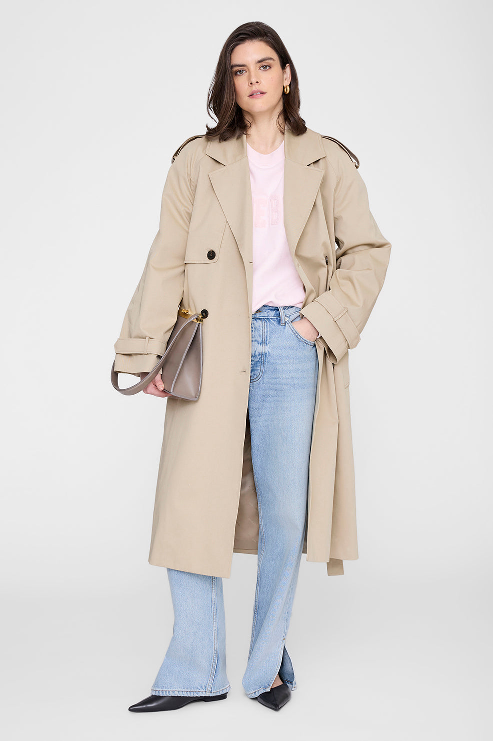トレーナー/スウェット ANINE BIGN  SPENCER SWEATSHIRT SPOTTED ANINE BING Spencer Sweatshirt Anine Bing - Powder Pink