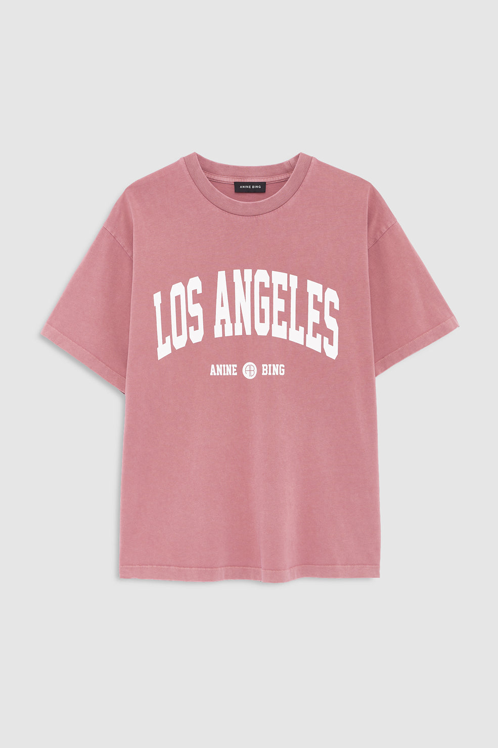 ANINE BING Cade Tee Los Angeles University - Earth Red