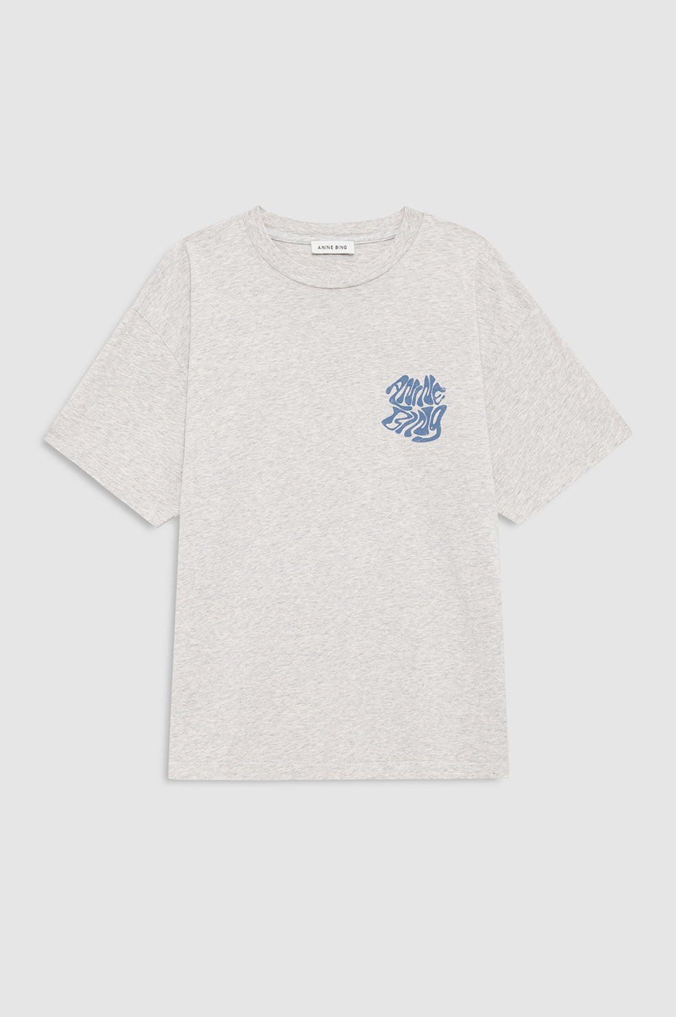 ANINE BING Cade Tee Wave - Heather Grey
