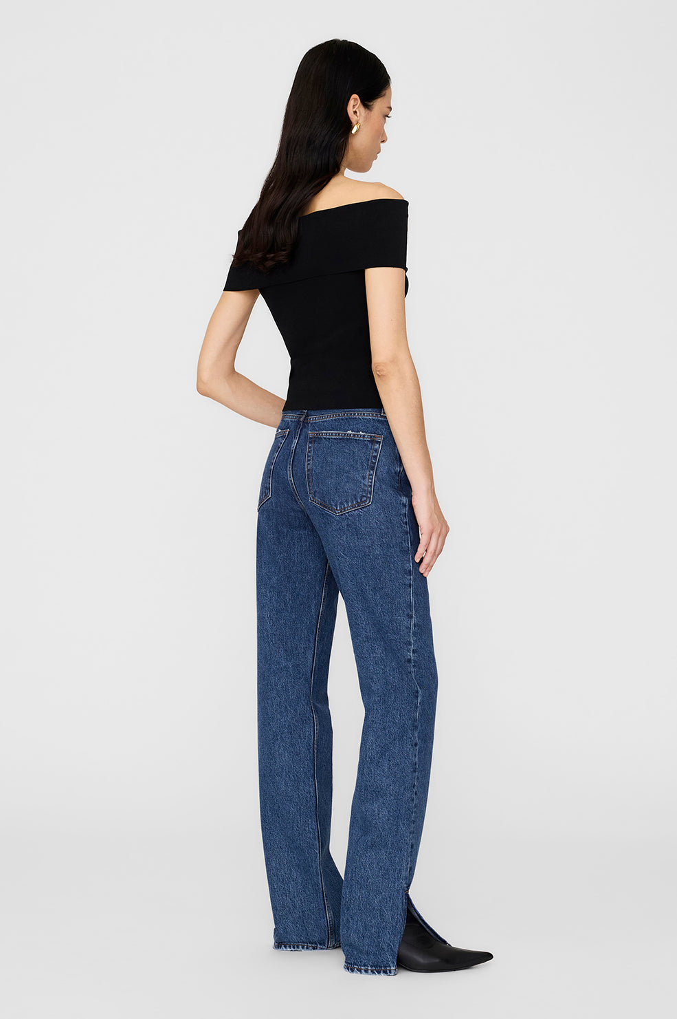 ANINE BING Francis Top Black - Main Image