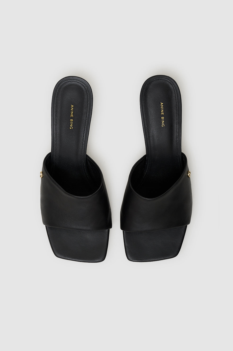 ANINE BING Jayden Mule Sandals - Black