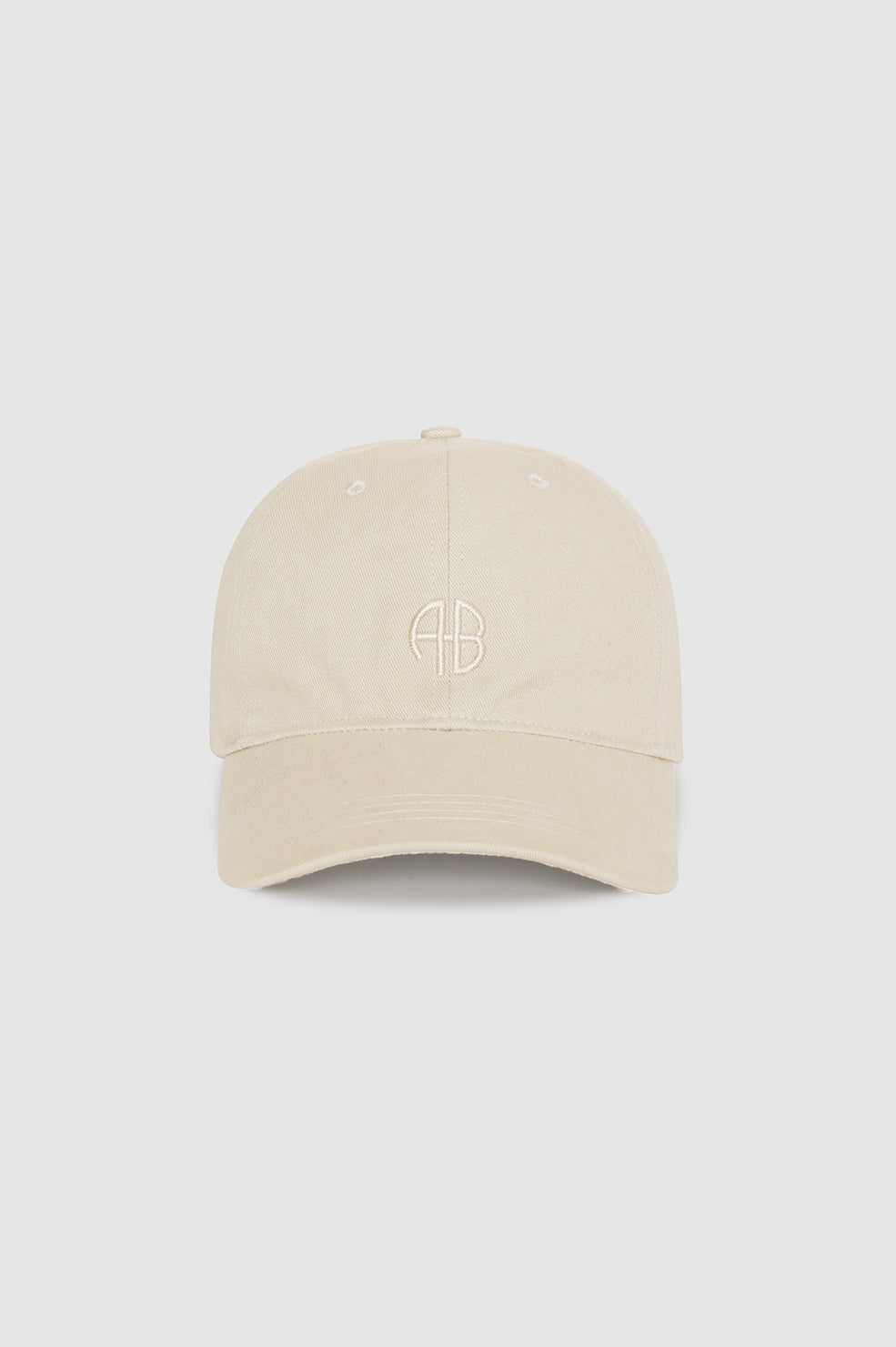ANINE BING Women's Jeremy Baseball Cap - Twill Embroidered Logo, Adjustable Strap, Classic Style