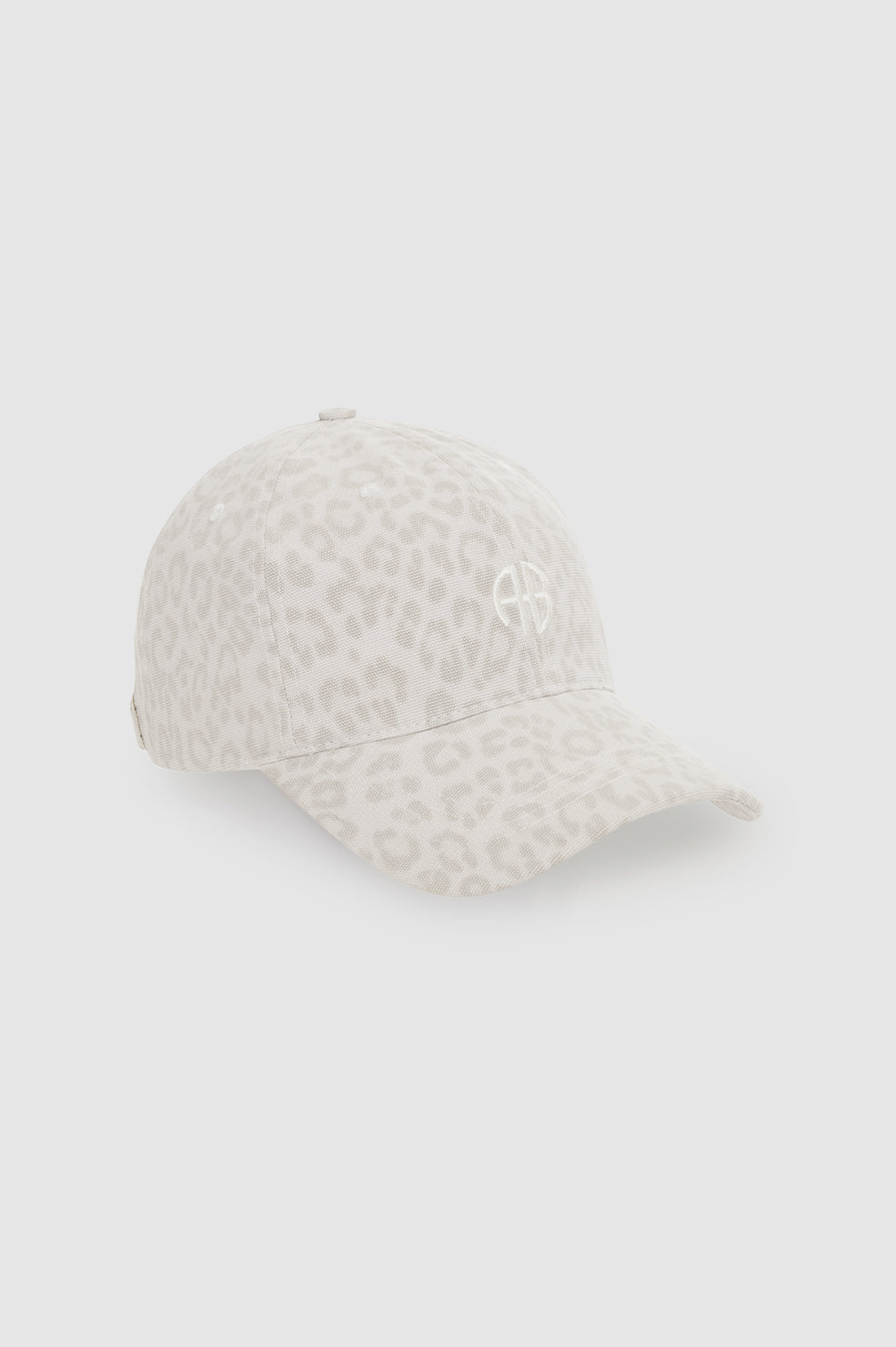 ANINE BING Jeremy Baseball Cap Ab - Washed White Leopard