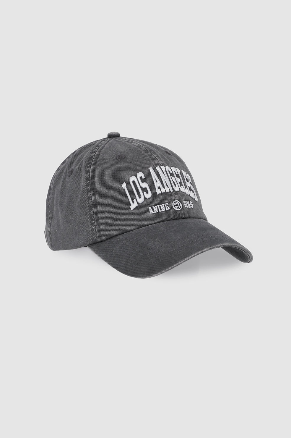 ANINE BING Jeremy Baseball Cap Los Angeles University - Washed Grey