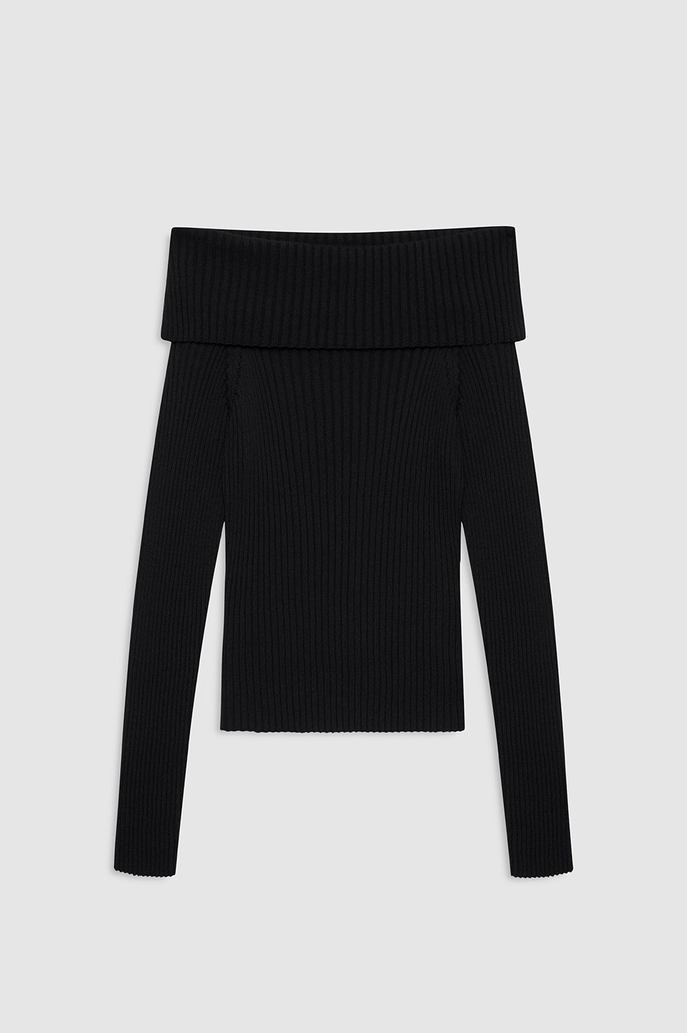 ANINE BING ストライプニットトップス美品 ANINE BING Theo Sweater - Black And Ivory Stripe