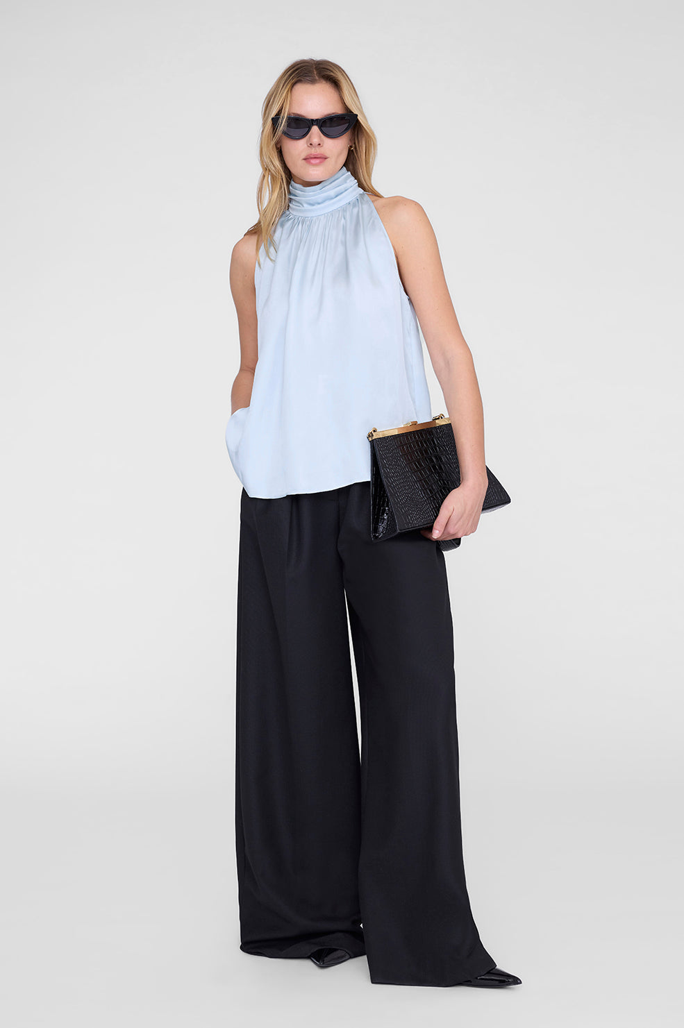 ANINE BING Marie Top - Pale Blue