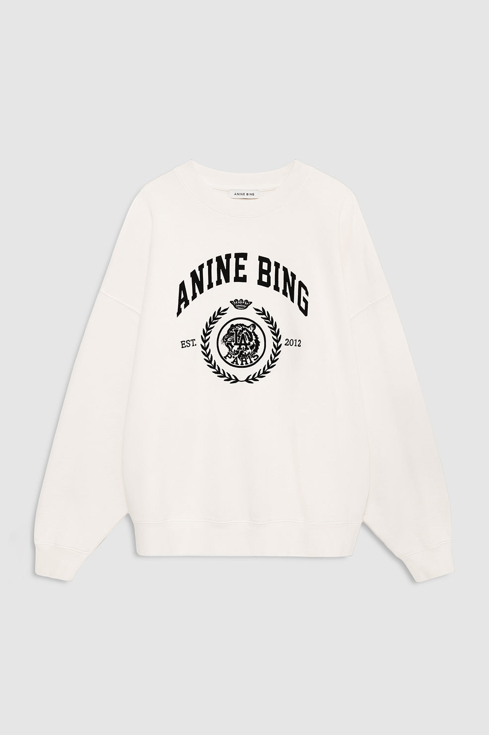 ANINE BING Miles Sweatshirt Collegiate - Cream