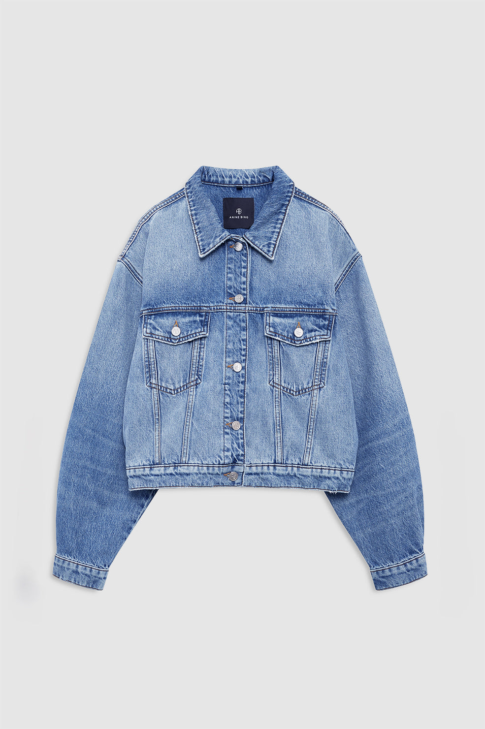 ANINE BING Quincy Jacket - Cascade Blue