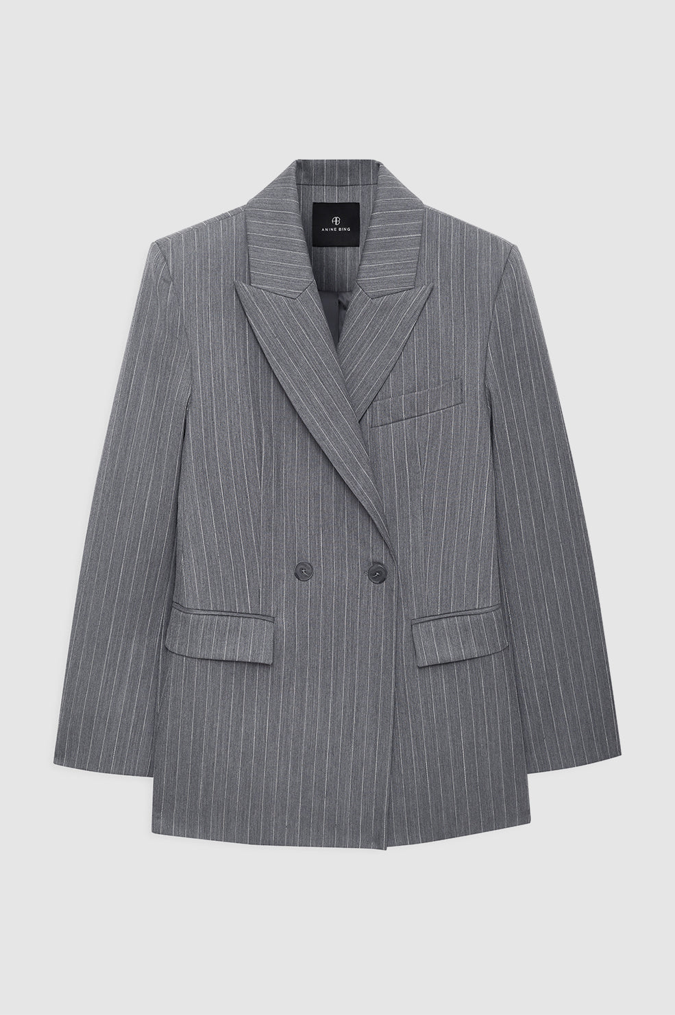 Tiphaine Blazer - Light Grey Pinstripe Tiphaine Blazer - Light Grey Pinstripe