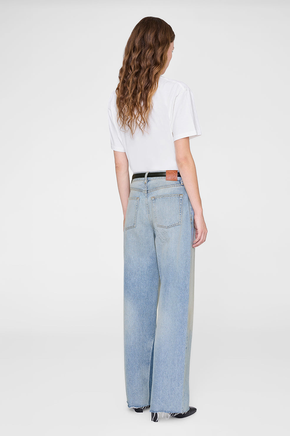 ANINE BING Walker Tee Ab Ny - Ivory