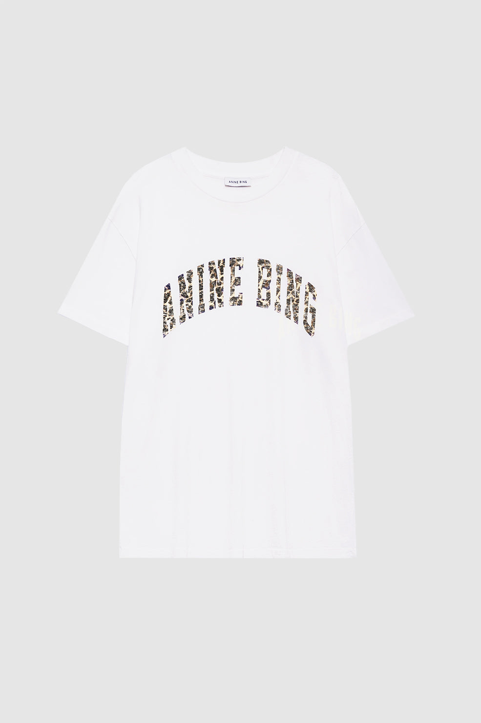 ANINE BING Walker Tee Anine Bing Leopard - Ivory