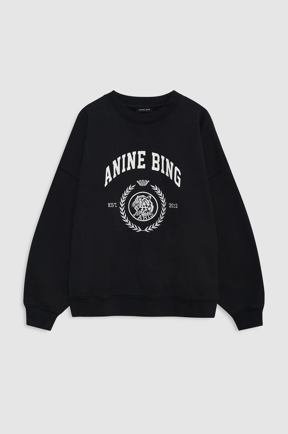 【ANINE BING 】MILES SWEATSHIRT NY スウェット ANINE BING Miles Sweatshirt Collegiate - Vintage Black