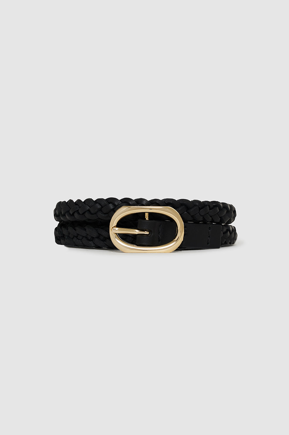 Deuxieme Classe ANINE BING VERITY ベルト ANINE BING Small Double Signature Link Belt Braided - Black