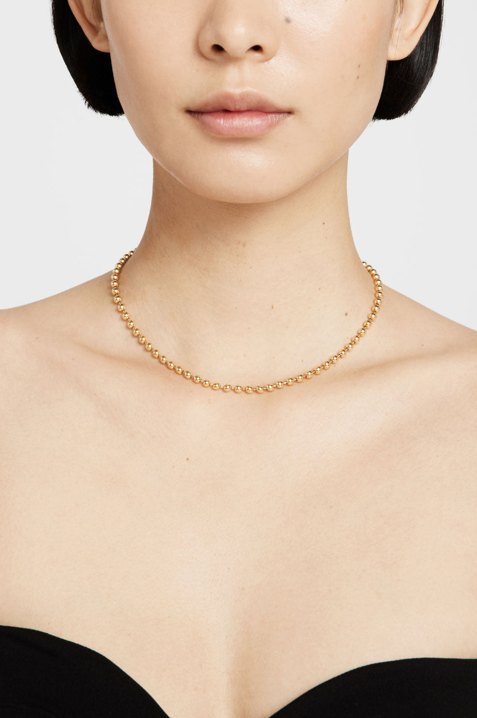 Anine Bing Gold Oval Link Necklace