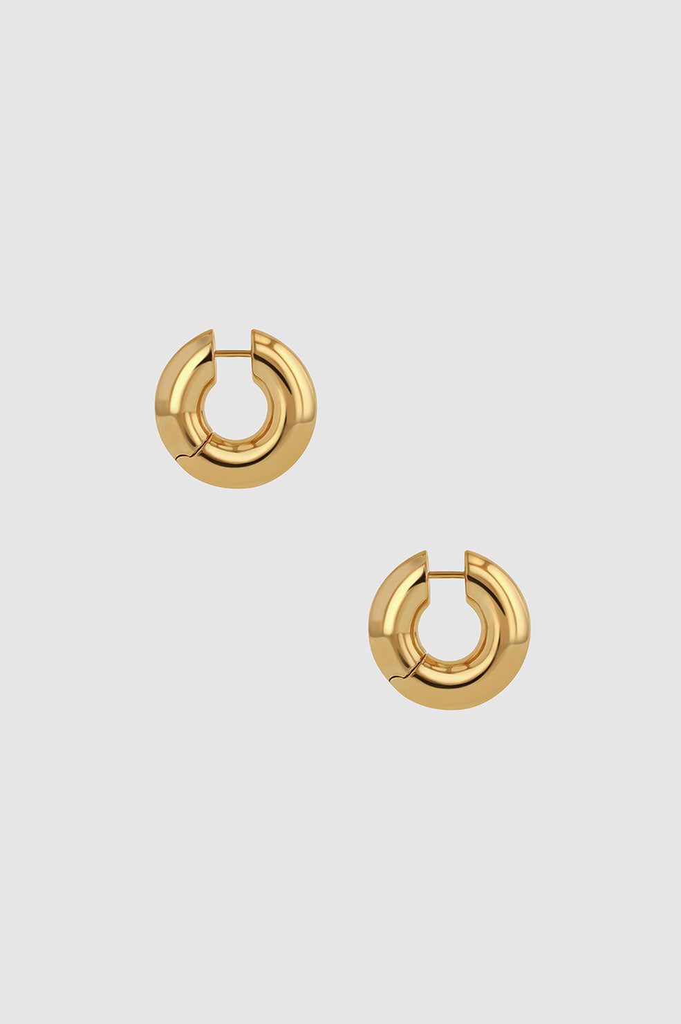 Anine Bing | Textured Button Stud Earrings - 14K Gold