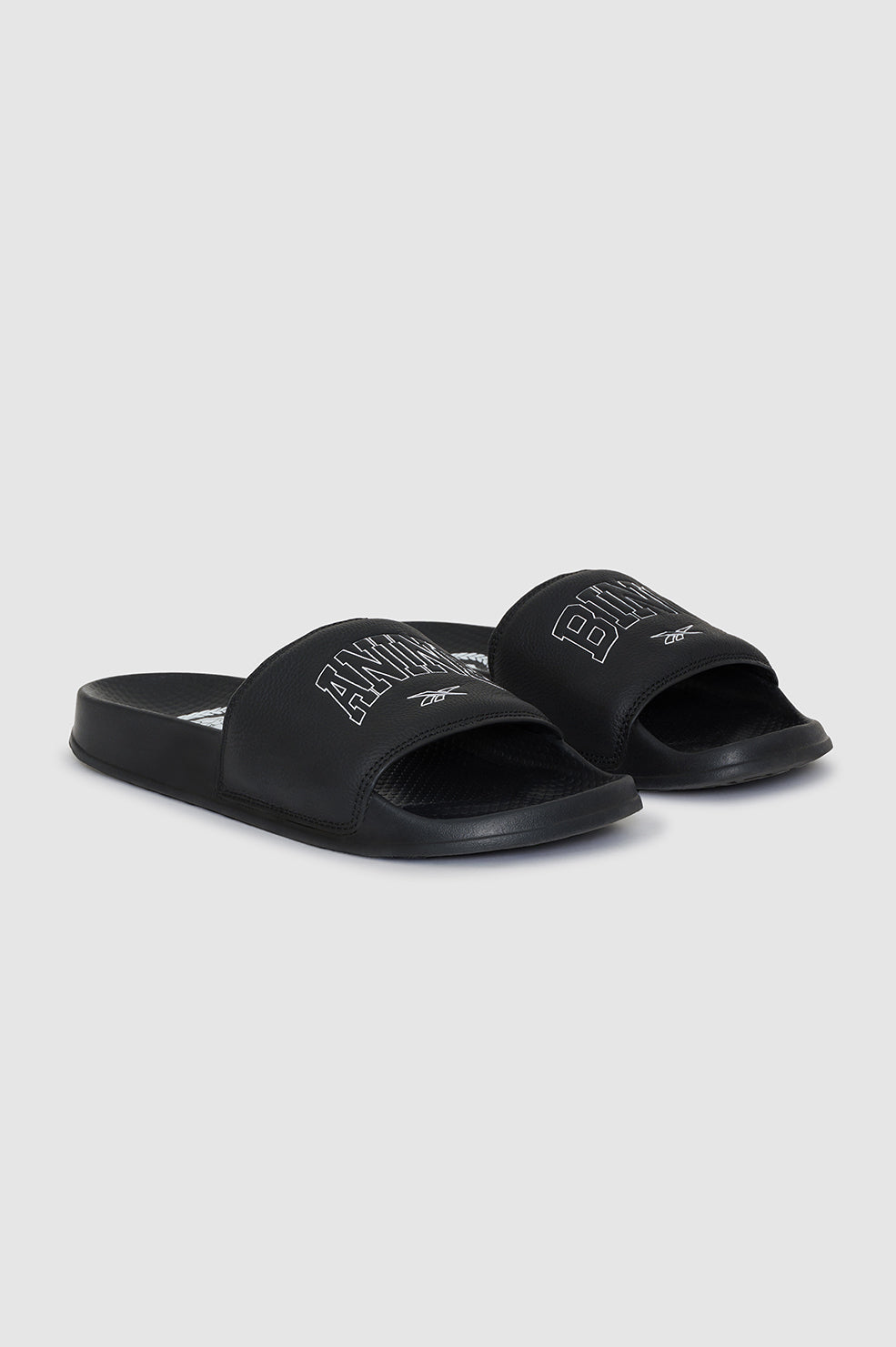 ANINE BING Reebok x ANINE BING Classic Slides - Black/White - Side Pair View