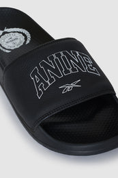 ANINE BING Reebok x ANINE BING Classic Slides - Black/White - Detail View