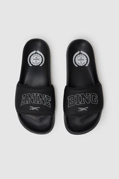 ANINE BING Reebok x ANINE BING Classic Slides - Black/White - Top Pair View