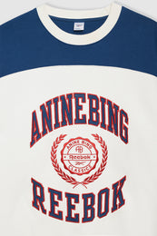 ANINE BING Reebok x ANINE BING Oversized Crew - Chalk - Detail View