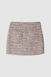 ANINE BING Adalynn Skirt - Lavender Tweed - Front View