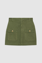ANINE BING Aliza Skirt - Army Green - Front View