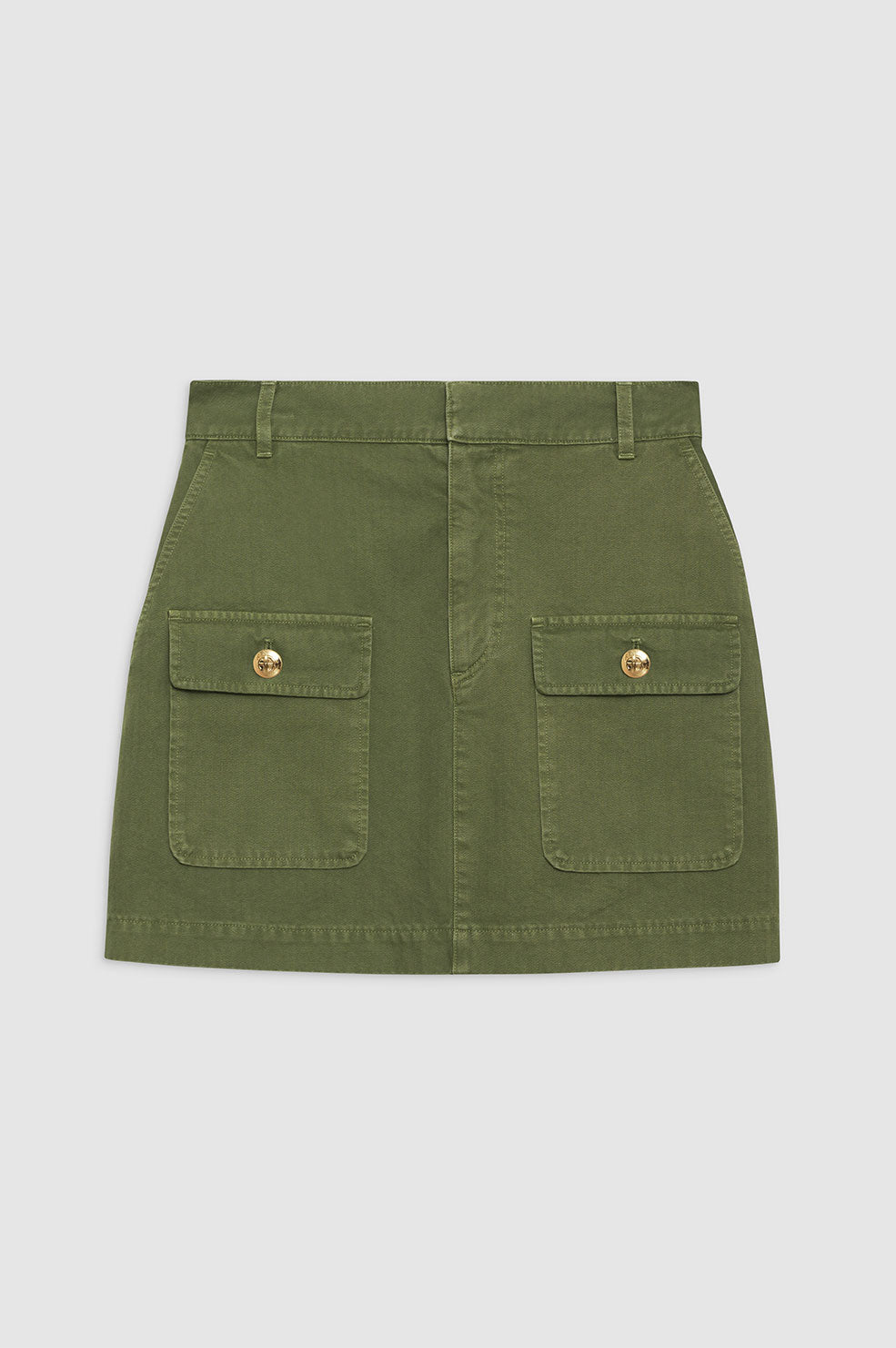 ANINE BING Aliza Skirt - Army Green - Front View
