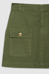 ANINE BING Aliza Skirt - Army Green - Detail View