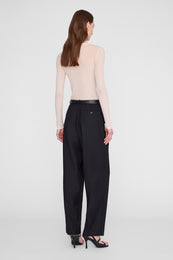 ANINE BING Amal Trouser - Black - on model back