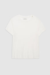 ANINE BING Amani Tee - Off White - Front View