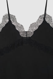 ANINE BING Amelie Dress - Black - Detail View