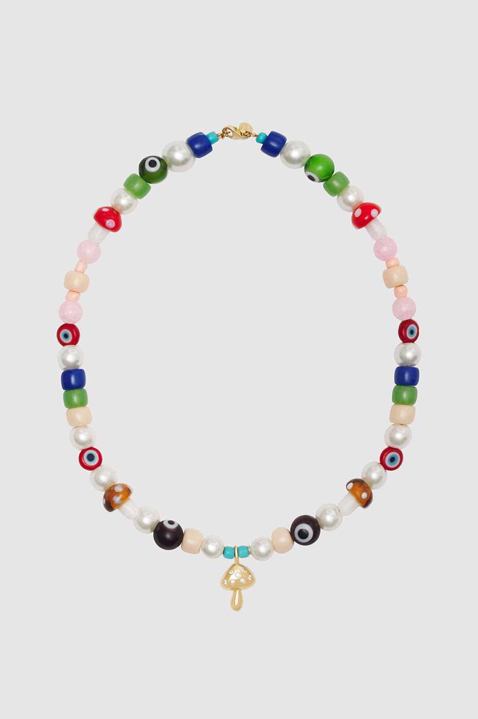 ANINE BING Anine X Bianca Bead Necklace - 14k Gold