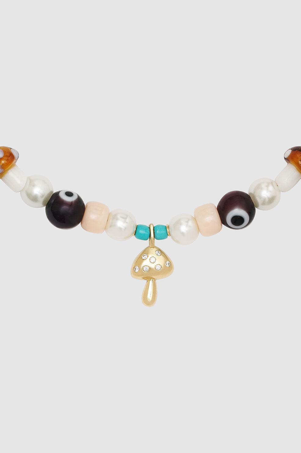 ANINE BING Anine X Bianca Bead Necklace - 14k Gold