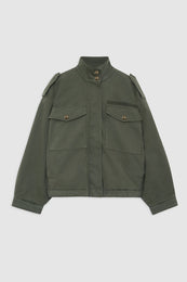 ANINE BING Audrey Jacket - Army Green - Front View