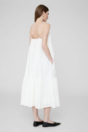 ANINE BING Averie Dress - White - On Model Back