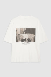 ANINE BING Avi Tee Mick Jagger - Ivory - Front View