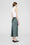 ANINE BING Bar Silk Skirt - Dark Sage - On Model Back