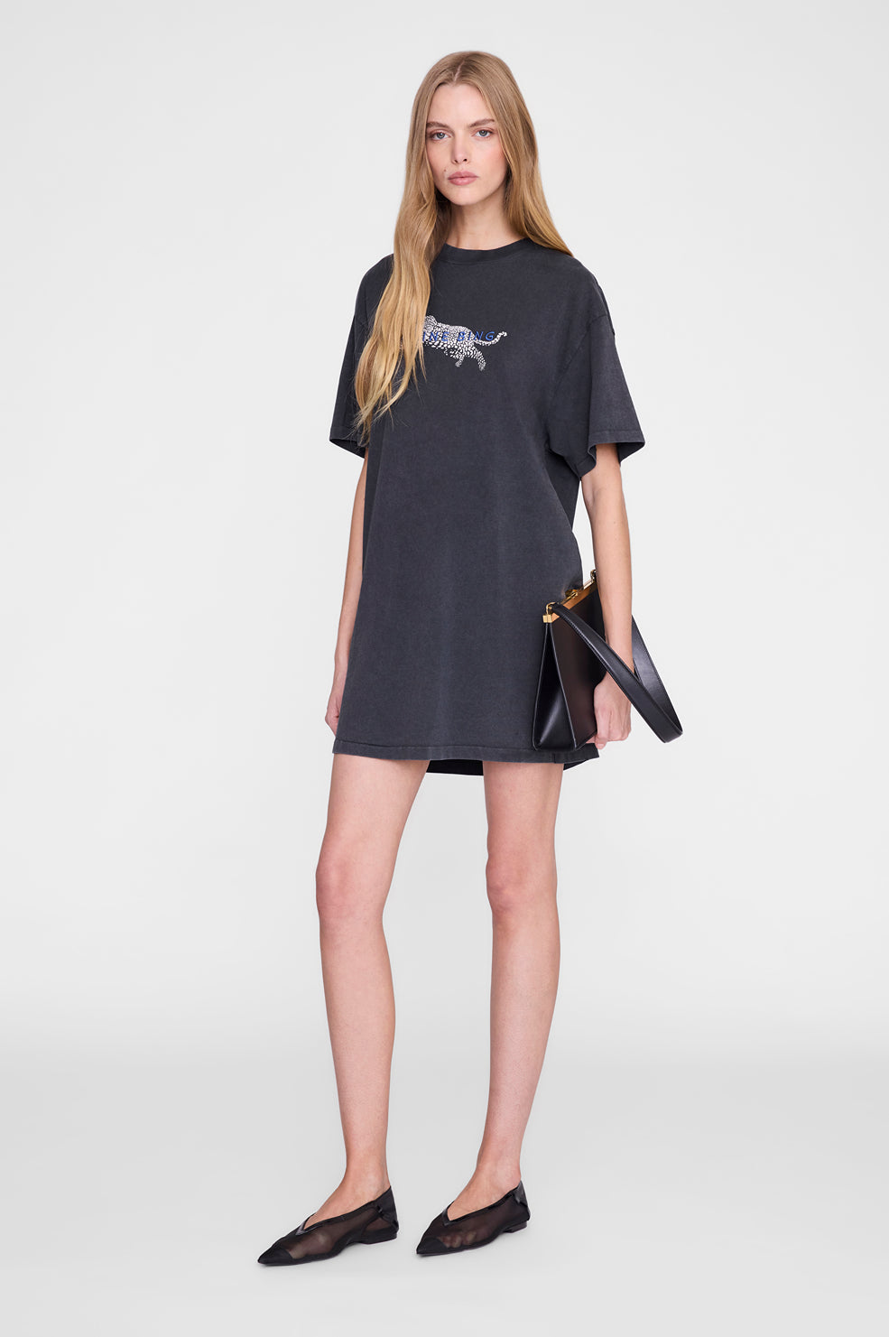 ANINE BING Beth Mini Dress Palm