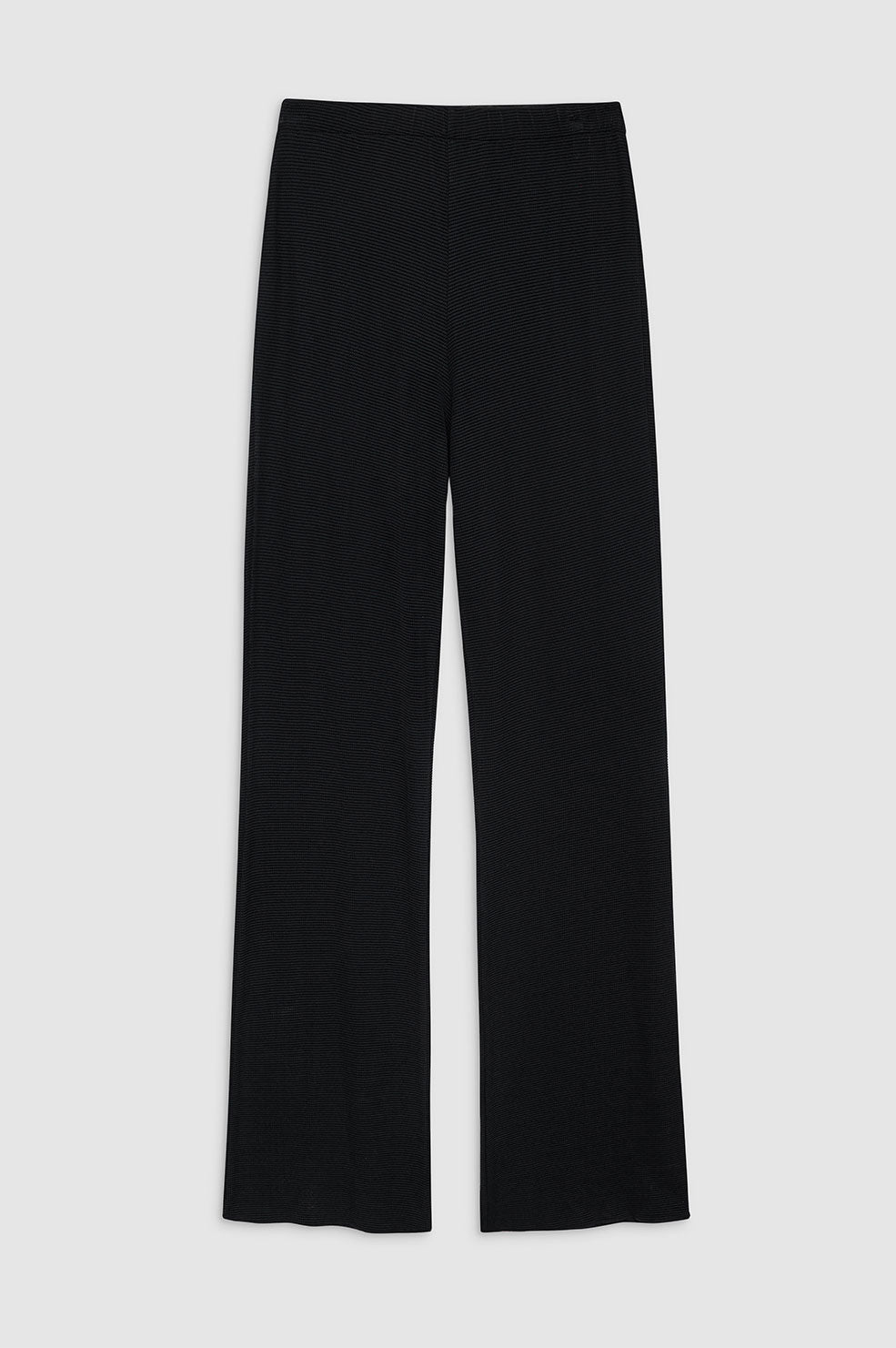 ANINE BING Billie Pant - Black Waffle - Front View