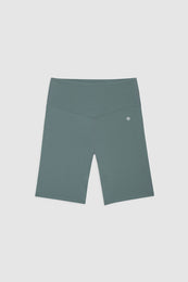 ANINE BING Blake Biker Short - Dark Sage - Front View
